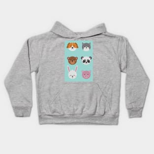 Cute Colorful Animals Kids Hoodie